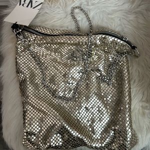 ZARA Going out gold cross body bag